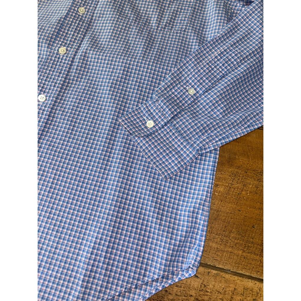 Ralph Lauren Mens Light Blue Plaid Long Sleeve Button Down Dress Shirt Small - Picture 3 of 6
